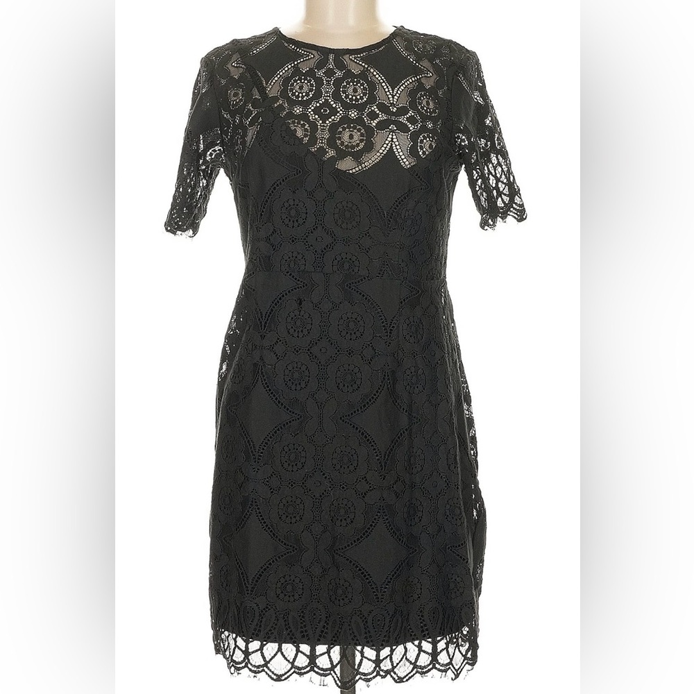 MINKPINK Whimsigoth Black Lace Gothic Dress Medium Celestial Witchy fairy - Picture 4 of 10